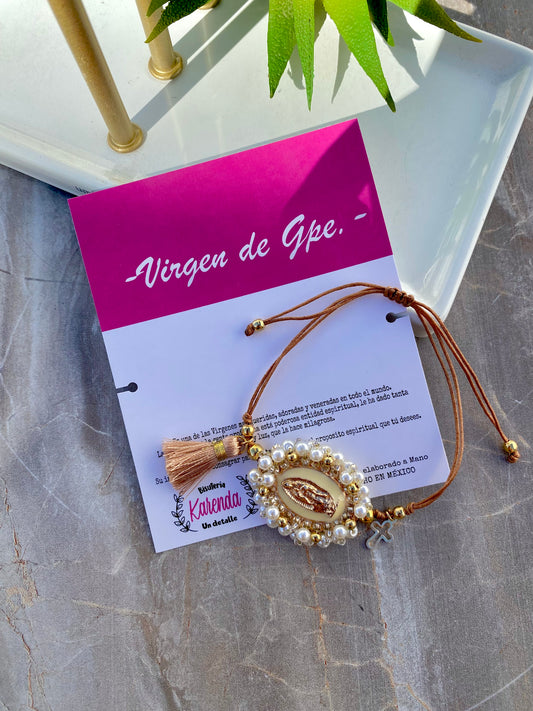 KD230024- Pulsera Medalla de Virgen de Guadalupe