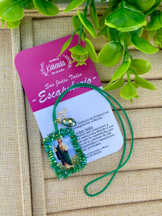 KD23006768- Pulsera Escapulario con doble Vista con Imagen de Santo