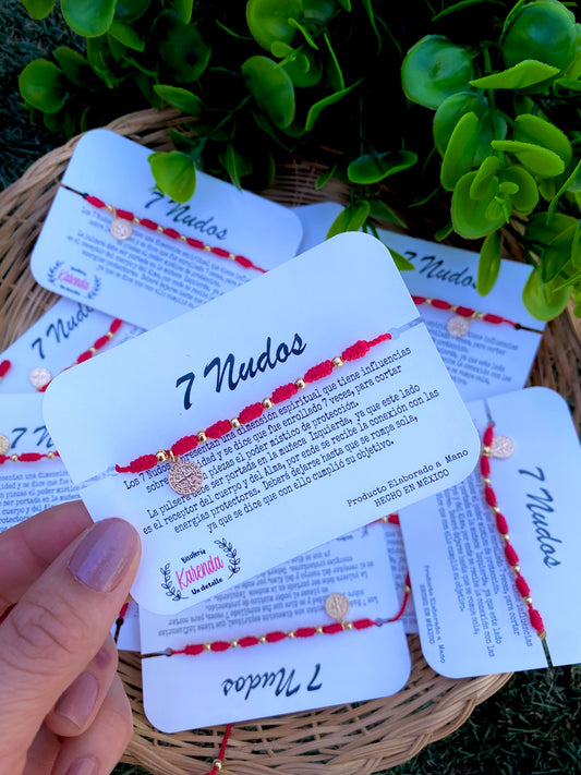 KD090619- Pulsera 7 Nudos con San Benito