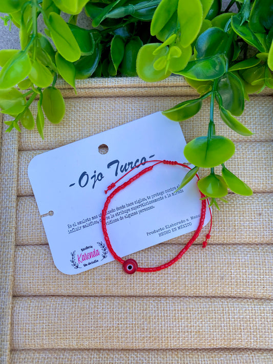 KD090758- Pulsera de Ojo Turco con Canutillo