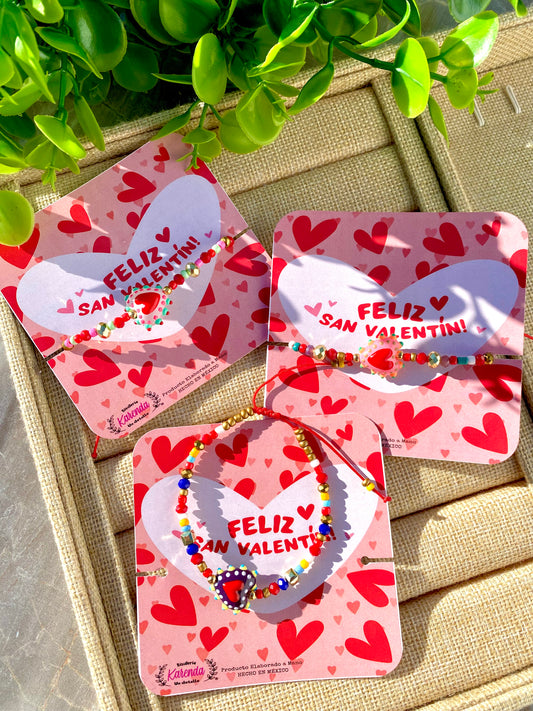 KD090795- Pulsera Corazón Talavera