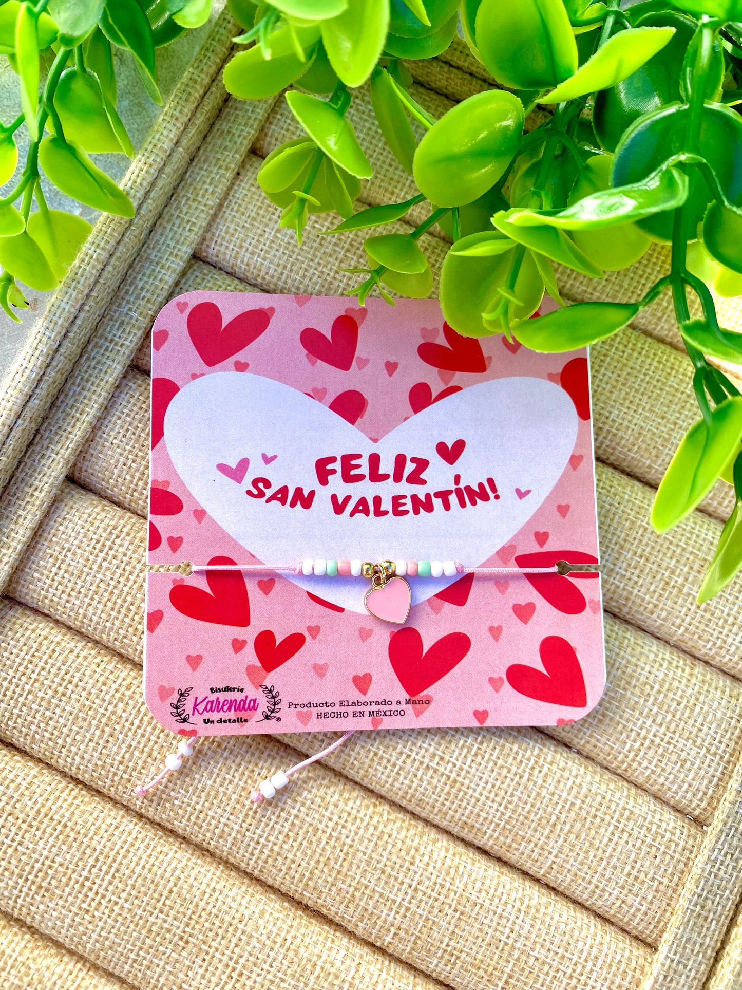 KD090792- Pulsera de Corazon con Chaquira