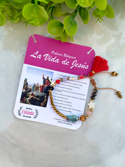 KD090807- Pulsera Religiosa la Vida de Jesús