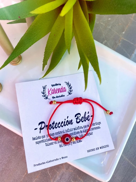 KD090070- Pulsera de Bebe Protección Sencilla con Ojo Turco