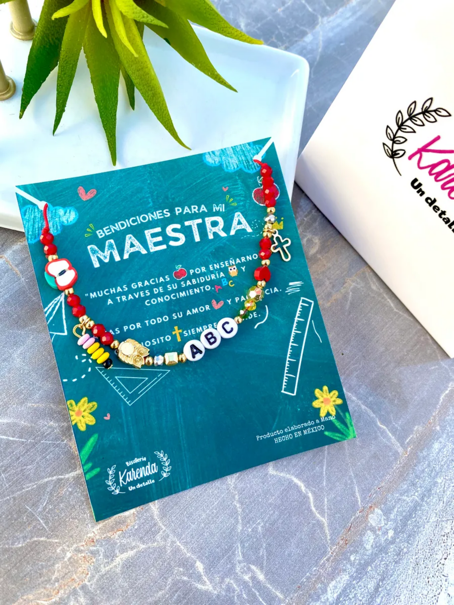 KD090743- Pulsera Bendiciones para mi Maestra