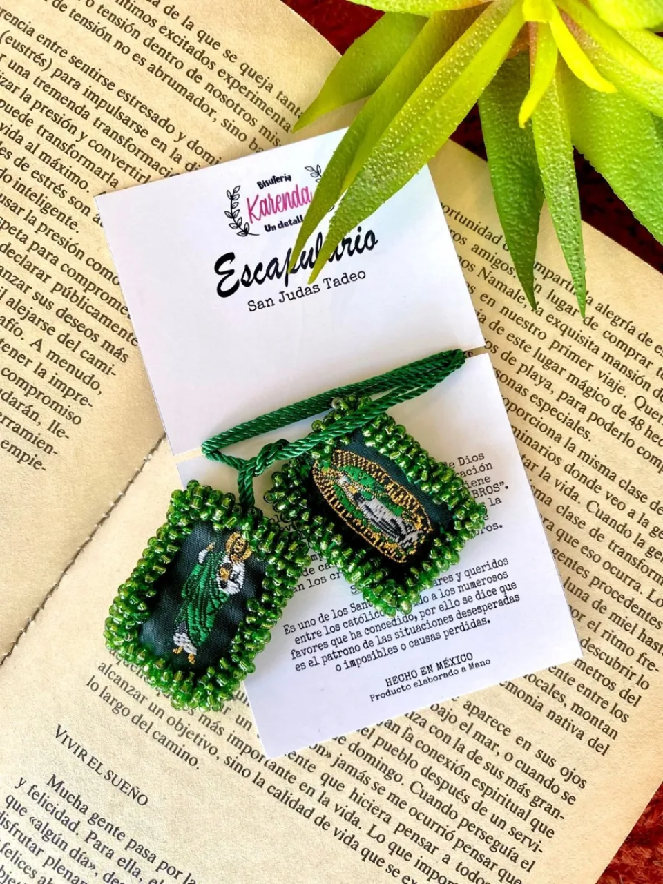 KD090478- Escapulario de San Judas Tadeo Grande Bordado