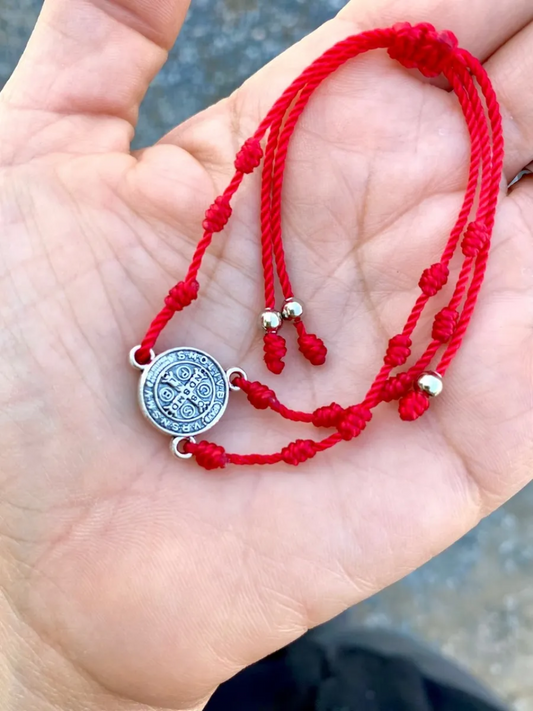 KD090510- Pulsera Misterio con Dije San Benito