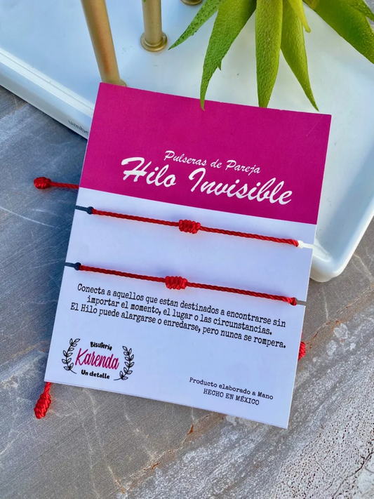 KD090062- Pulseras de Pareja Hilo Invisible
