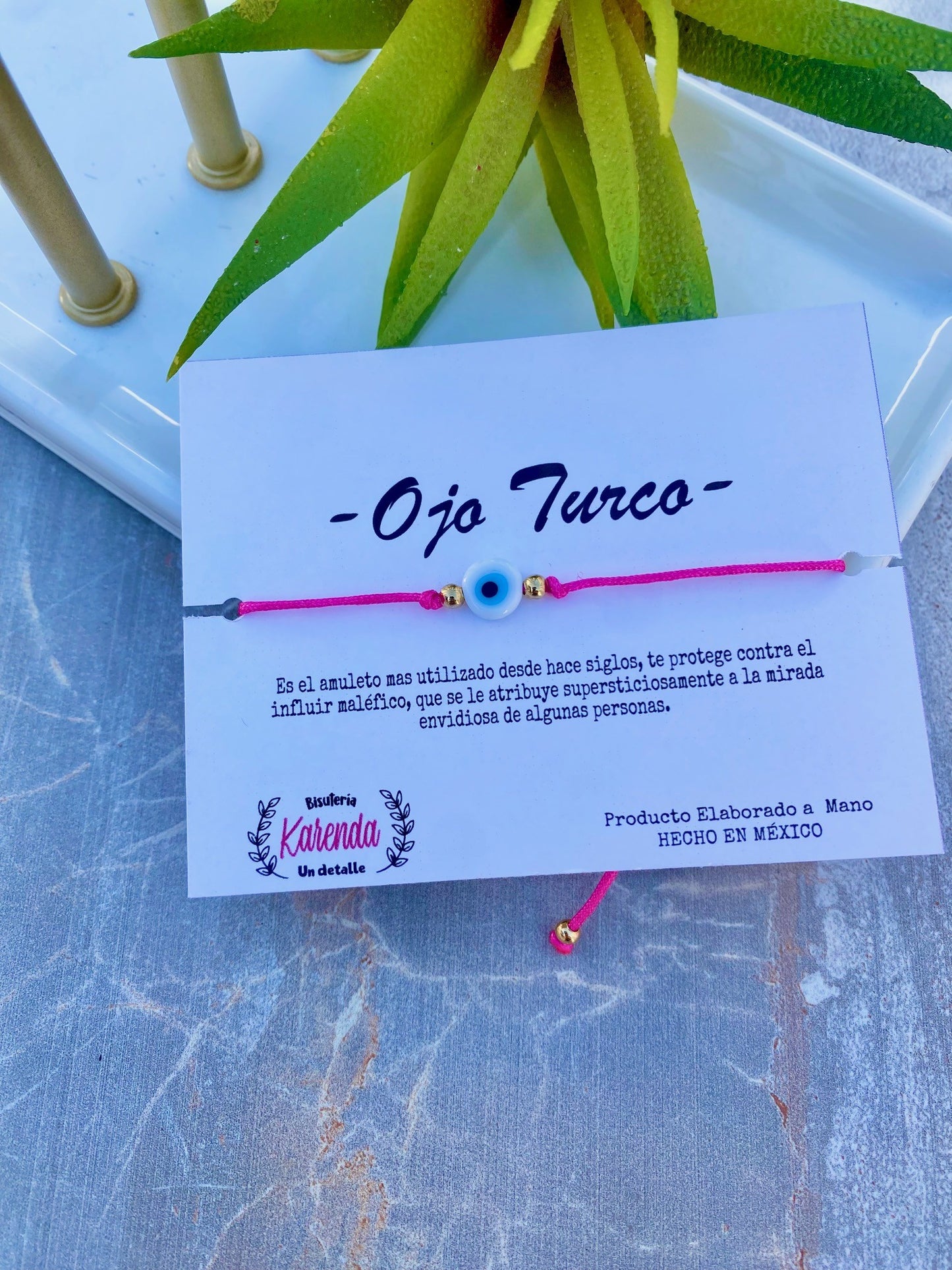 KD090072D- Pulsera Sencilla de Ojo Turco