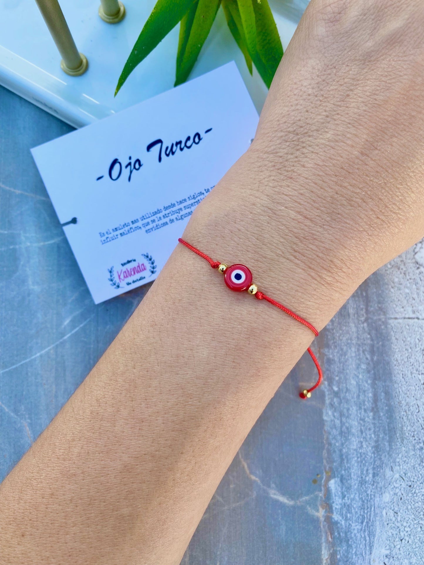 KD090072D- Pulsera Sencilla de Ojo Turco
