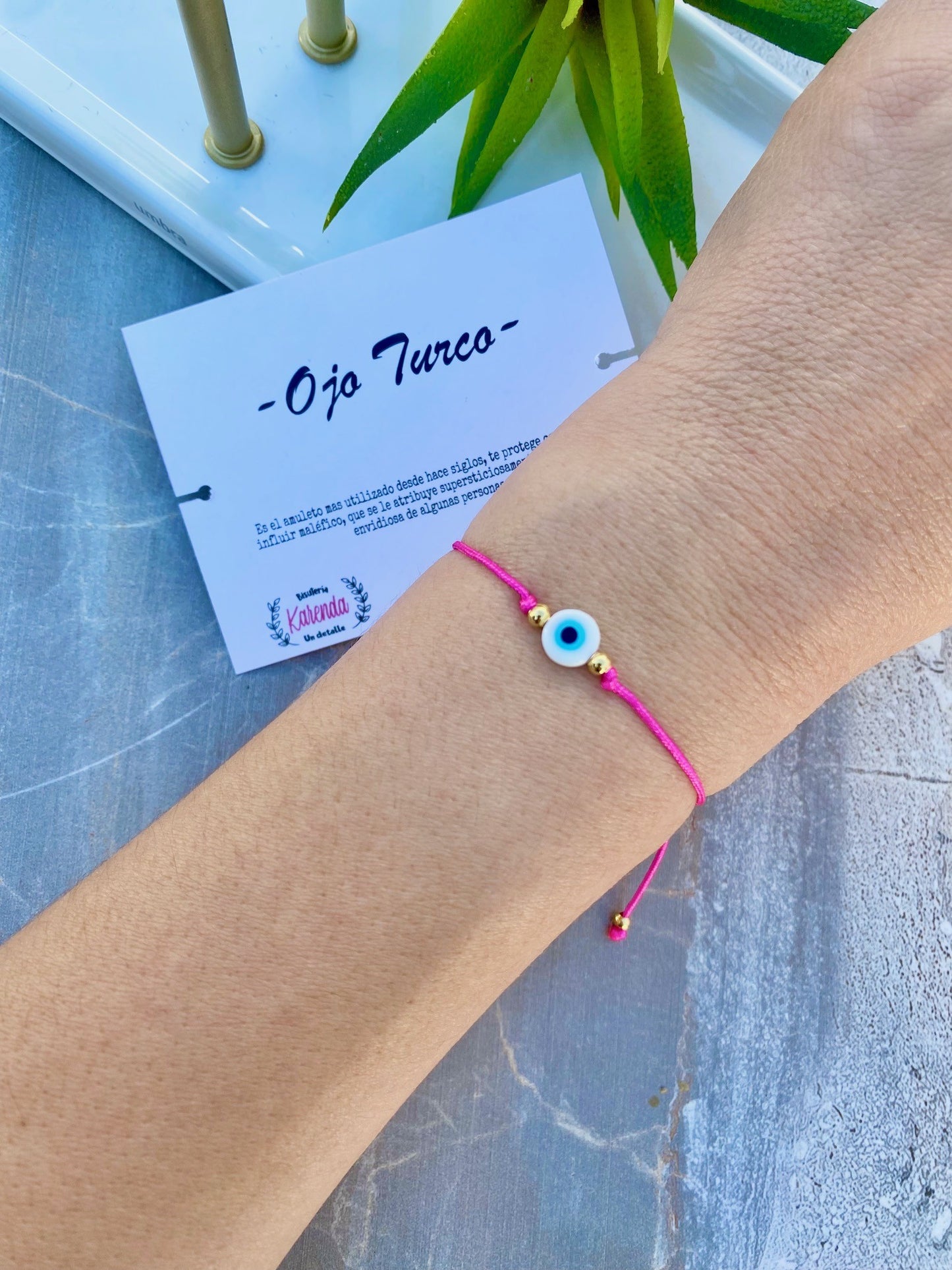 KD090072D- Pulsera Sencilla de Ojo Turco
