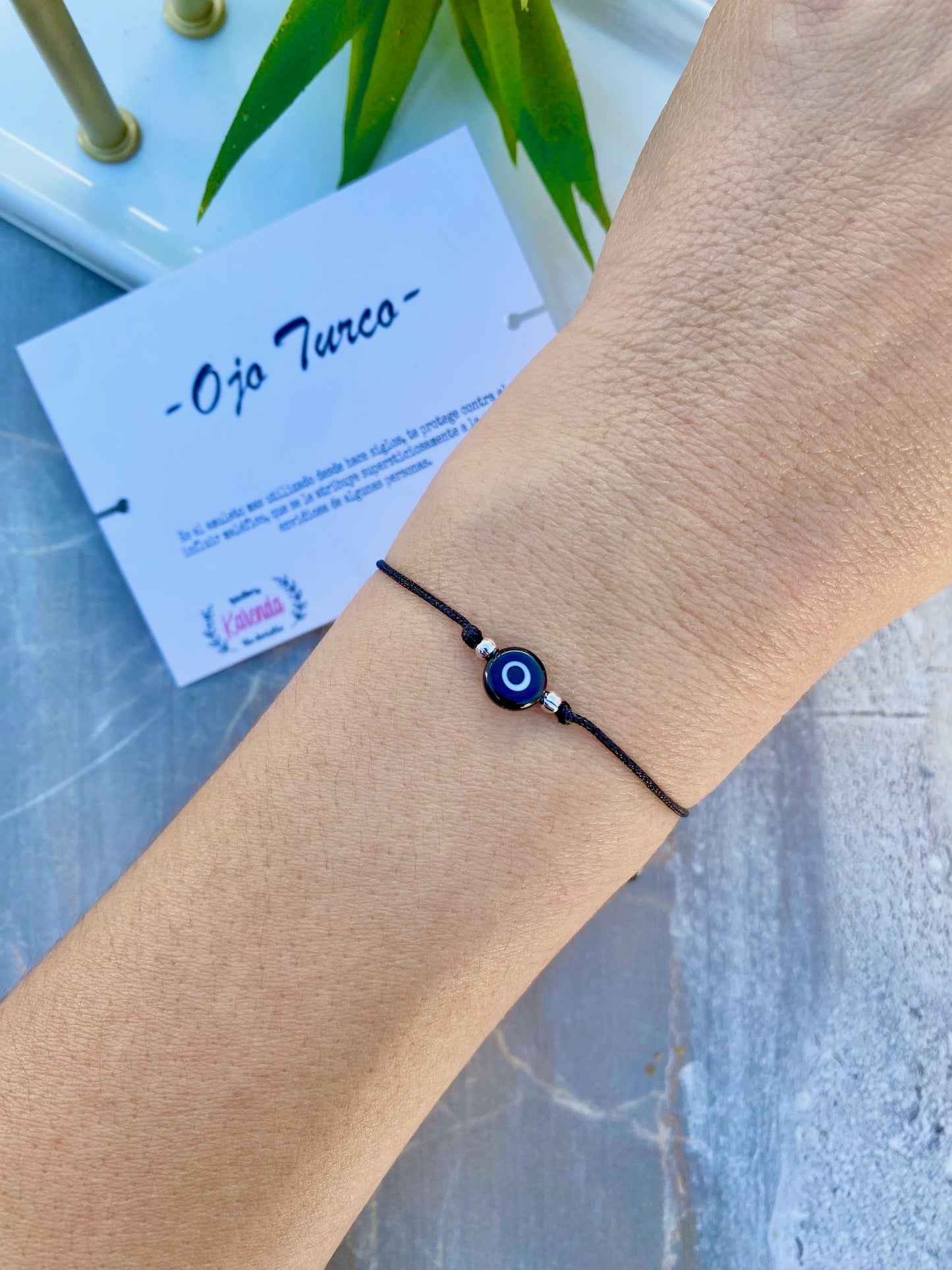 KD090072D- Pulsera Sencilla de Ojo Turco