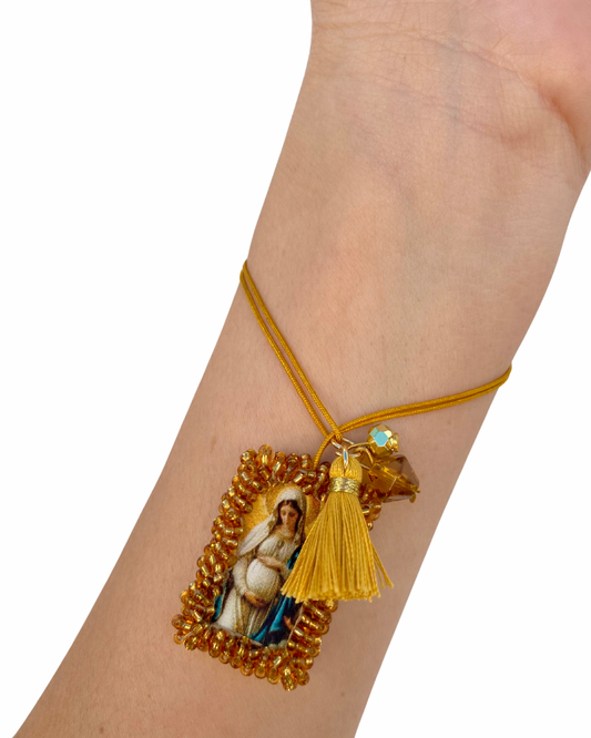 KD230088- Pulsera Escapulario de la Virgen de la Dulce Espera