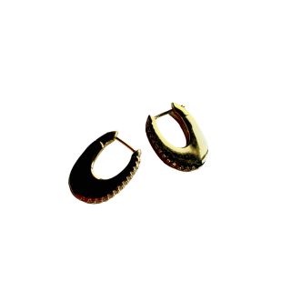 KD010450A- Aretes estilo Huggies con cristales