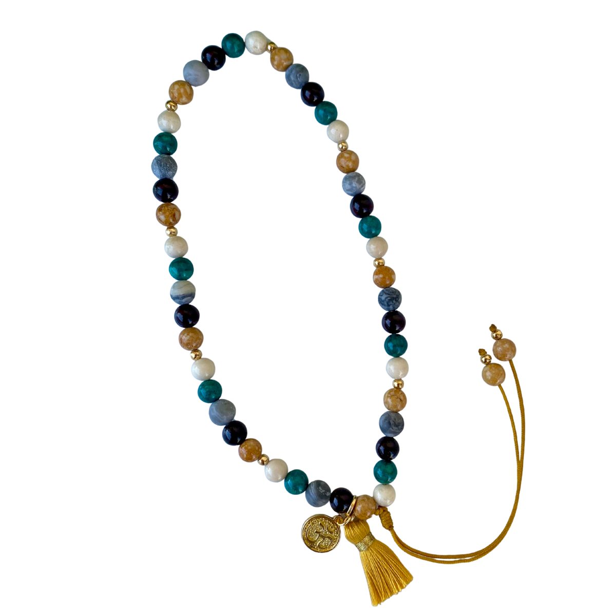 KD090857A- Japa Mala de 45 Cuentas de Piedra Natural