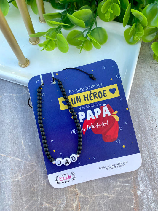 KD090750- Pulsera para Papá con la Palabra DAD