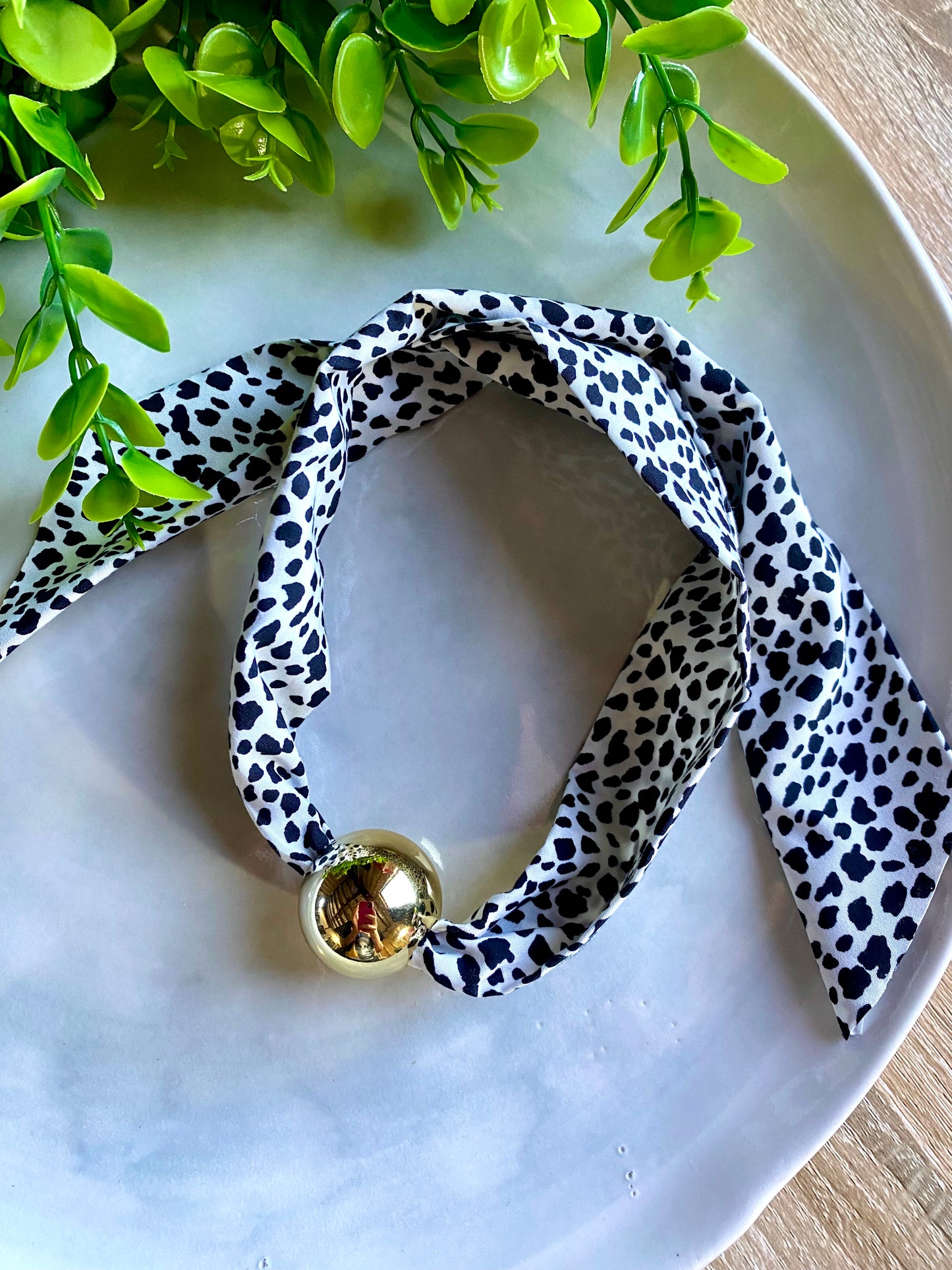 KD050810- Collar Tela Bola XL