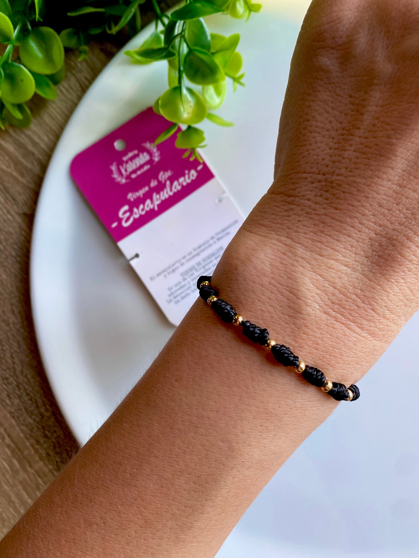 KD230082- Pulsera Decenario con Escapulario Virgen de Guadalupe