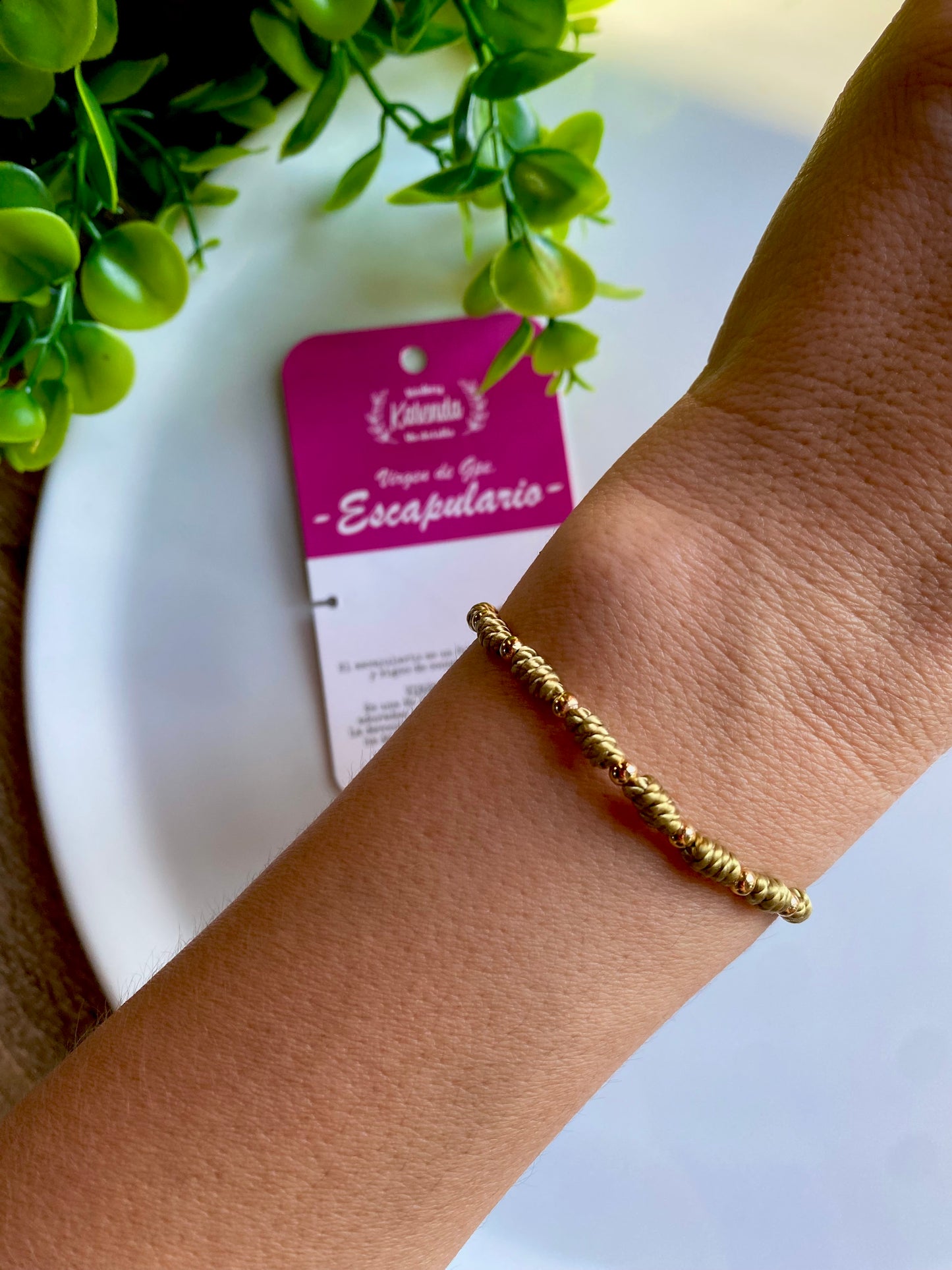 KD230082- Pulsera Decenario con Escapulario Virgen de Guadalupe