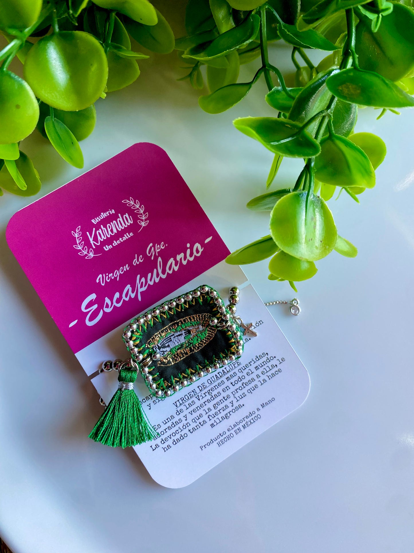 KD230086- Pulsera Escapulario de Virgen de Guadalupe