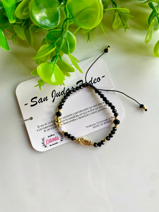 KD090769- Pulsera de San Judas Tadeo con Cristales