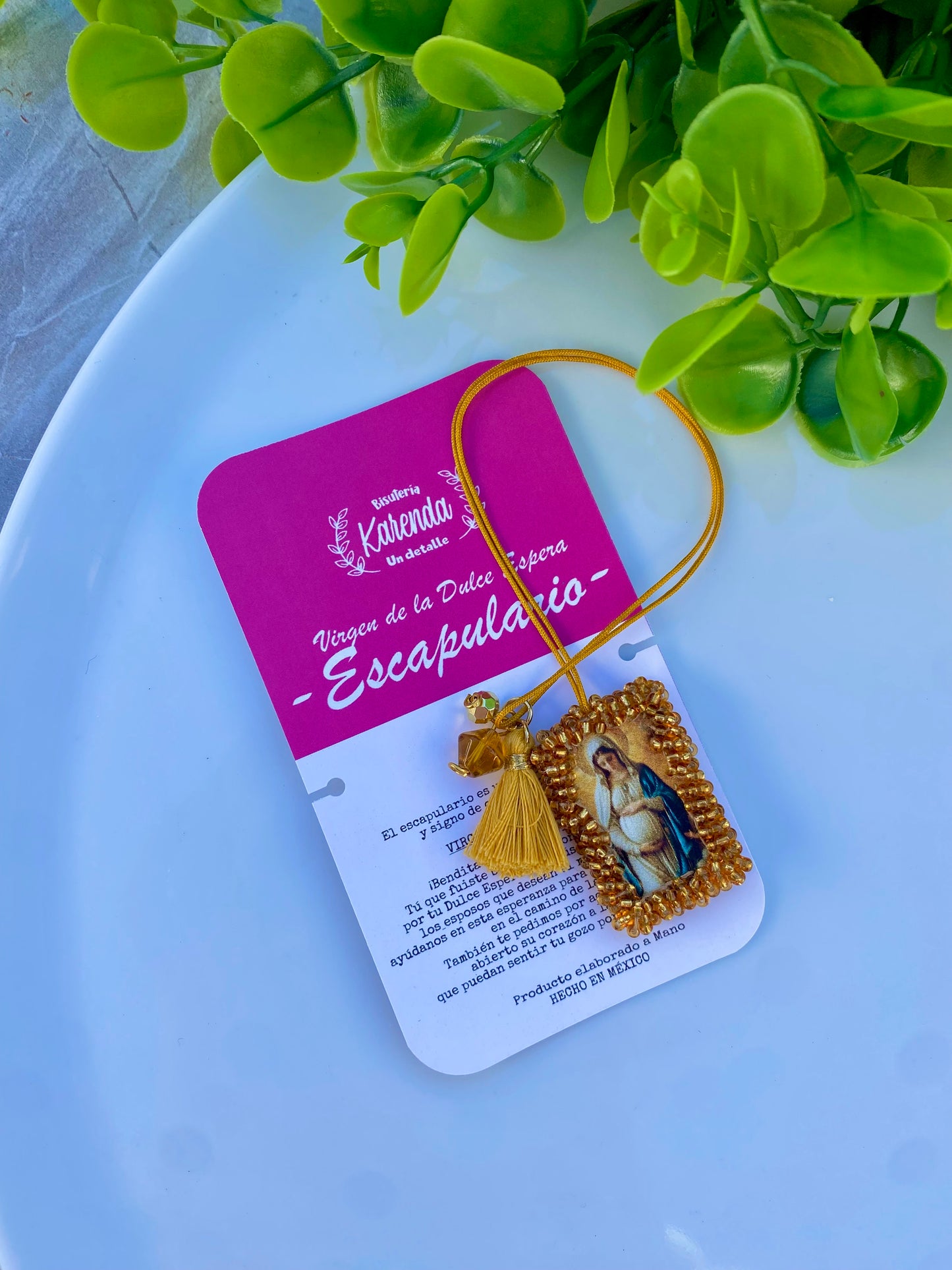 KD230088- Pulsera Escapulario de la Virgen de la Dulce Espera