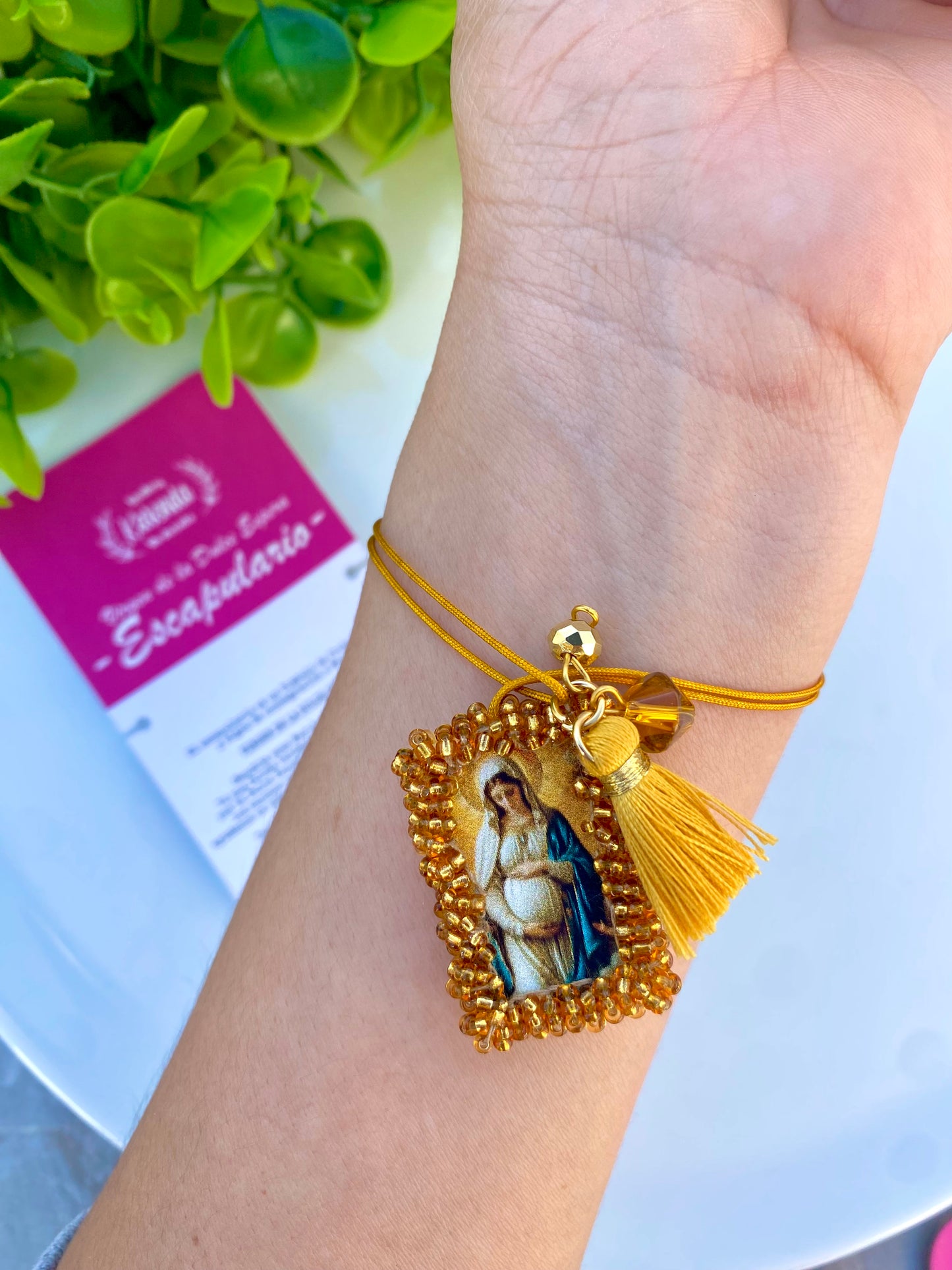 KD230088- Pulsera Escapulario de la Virgen de la Dulce Espera