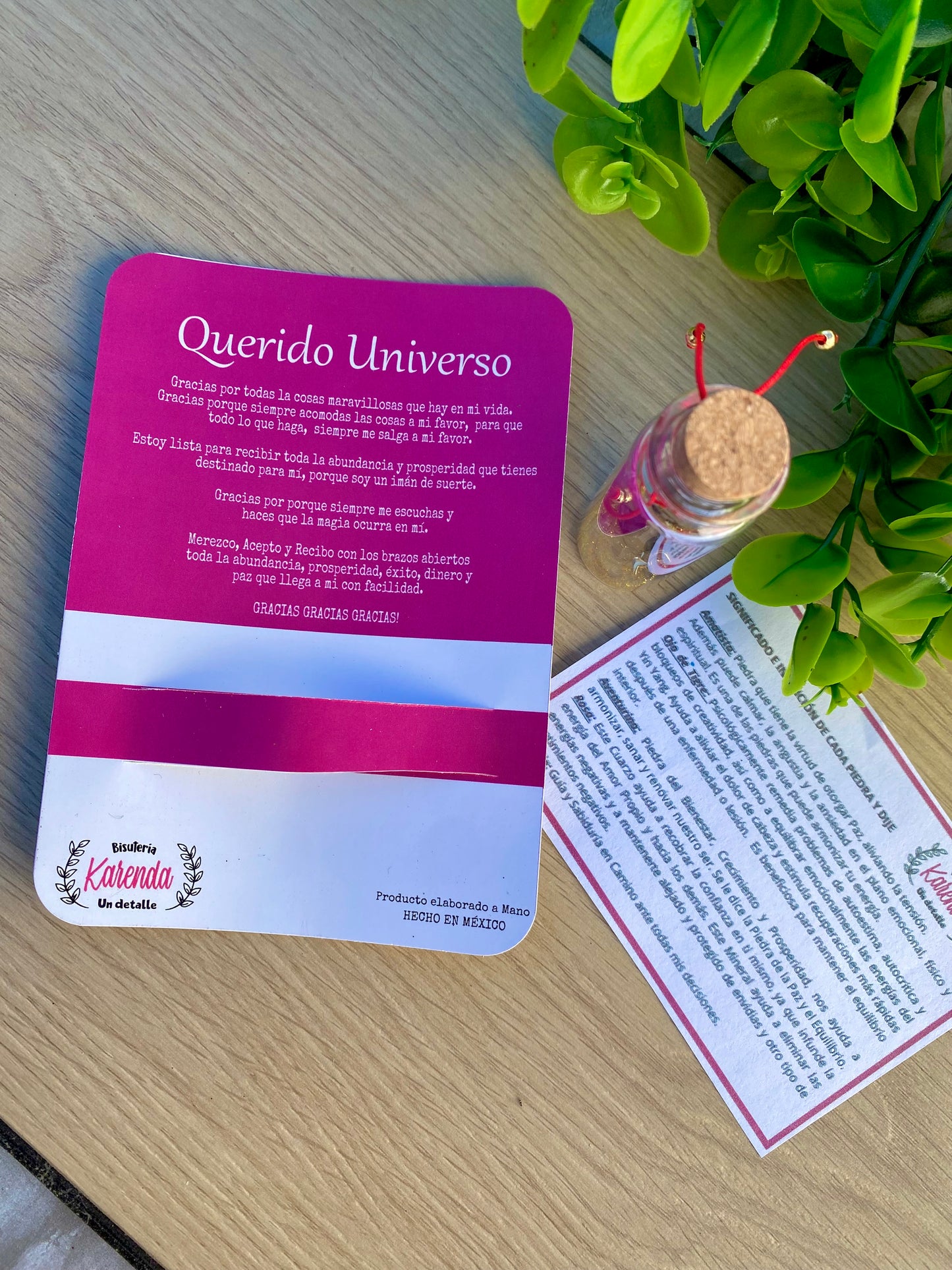 KD090776- Pulsera Querido Universo con Cuarzos