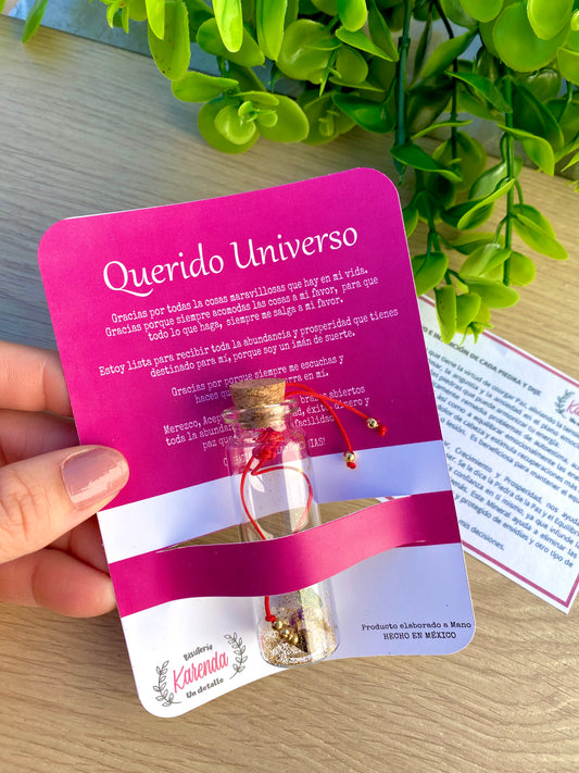 KD090776- Pulsera Querido Universo con Cuarzos