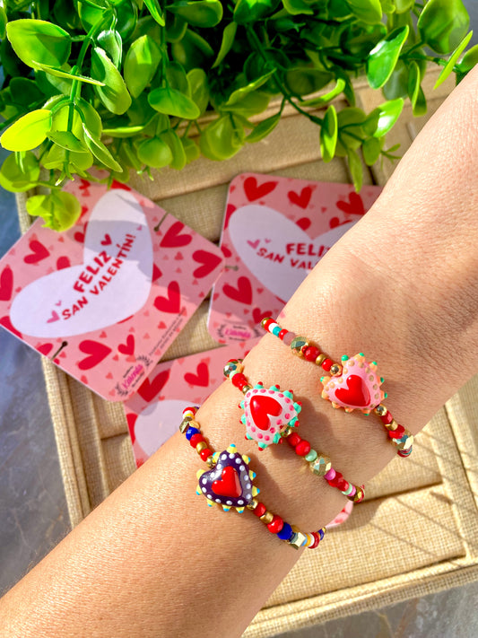 KD090795- Pulsera Corazón Talavera
