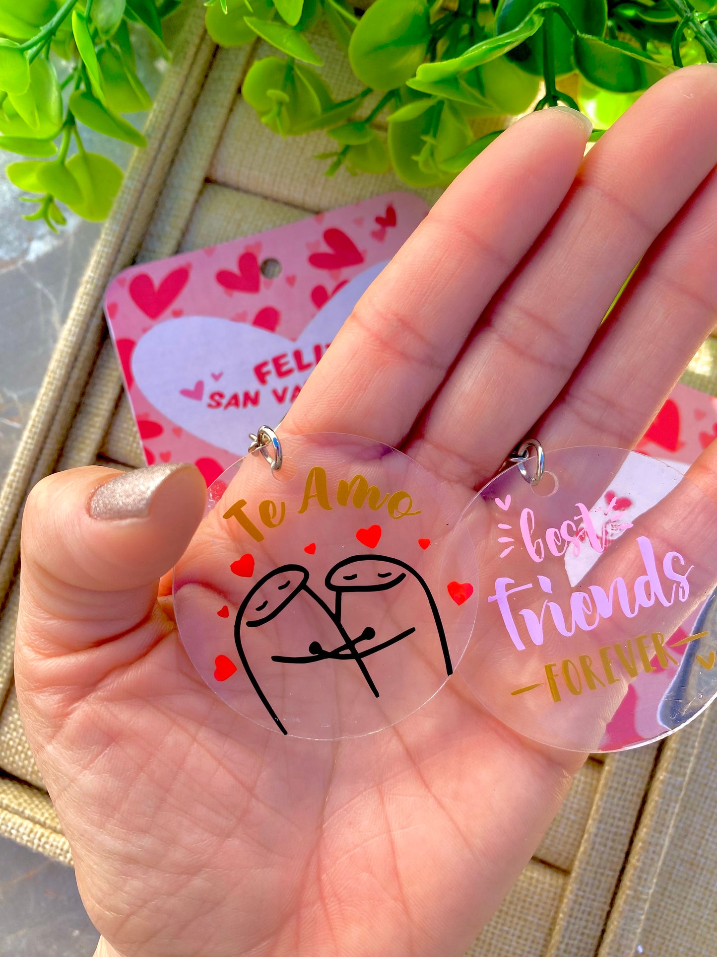 KD080012- Llaveros de Acrílico con Mensaje