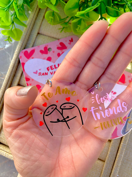 KD080012- Llaveros de Acrílico con Mensaje