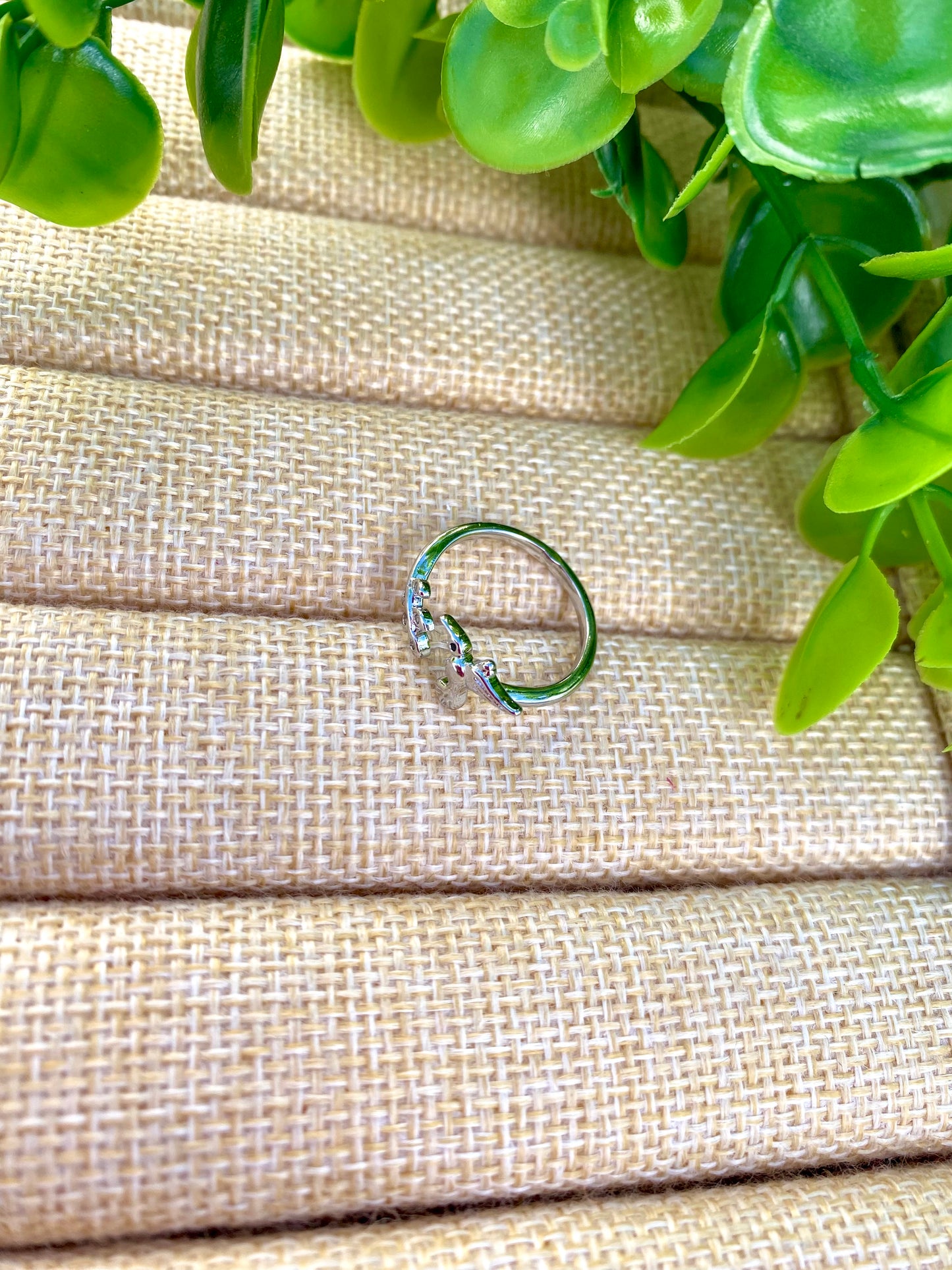 KD020133- Anillo Ajustable Estrella Rodio