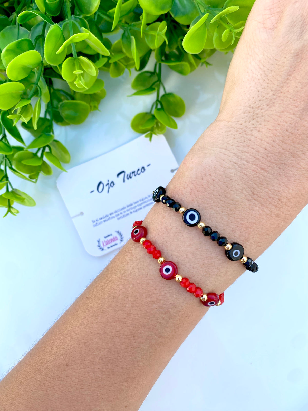KD0908489- Pulsera de Ojos Turcos con detalles de Cristal