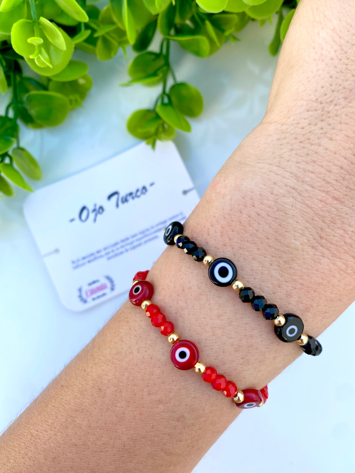 KD0908489- Pulsera de Ojos Turcos con detalles de Cristal