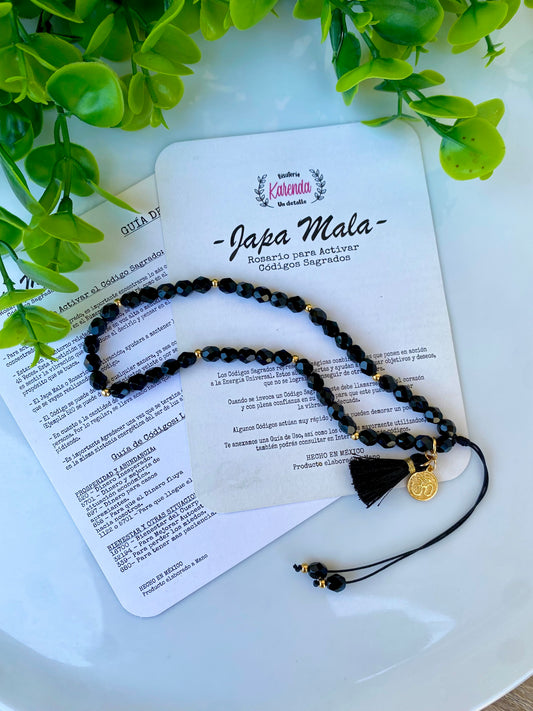 KD090858- Japa Mala de 45 Cuentas de Cristal