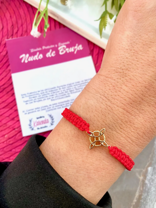 KD090721- Pulsera Nudo de Bruja con Tejido Macramé