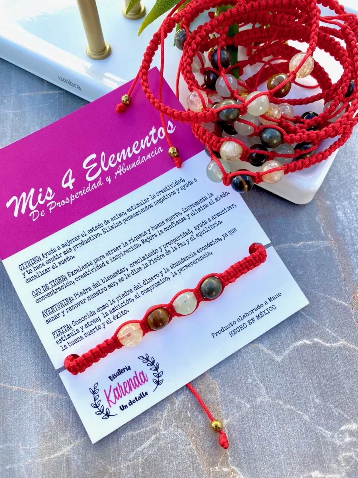 KD090692- Pulsera Mis 4 Elementos