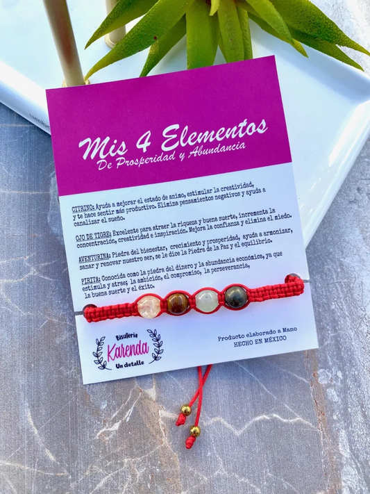 KD090692- Pulsera Mis 4 Elementos