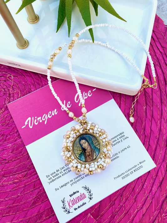 KD050716- Collar con Medalla de Virgen de Guadalupe
