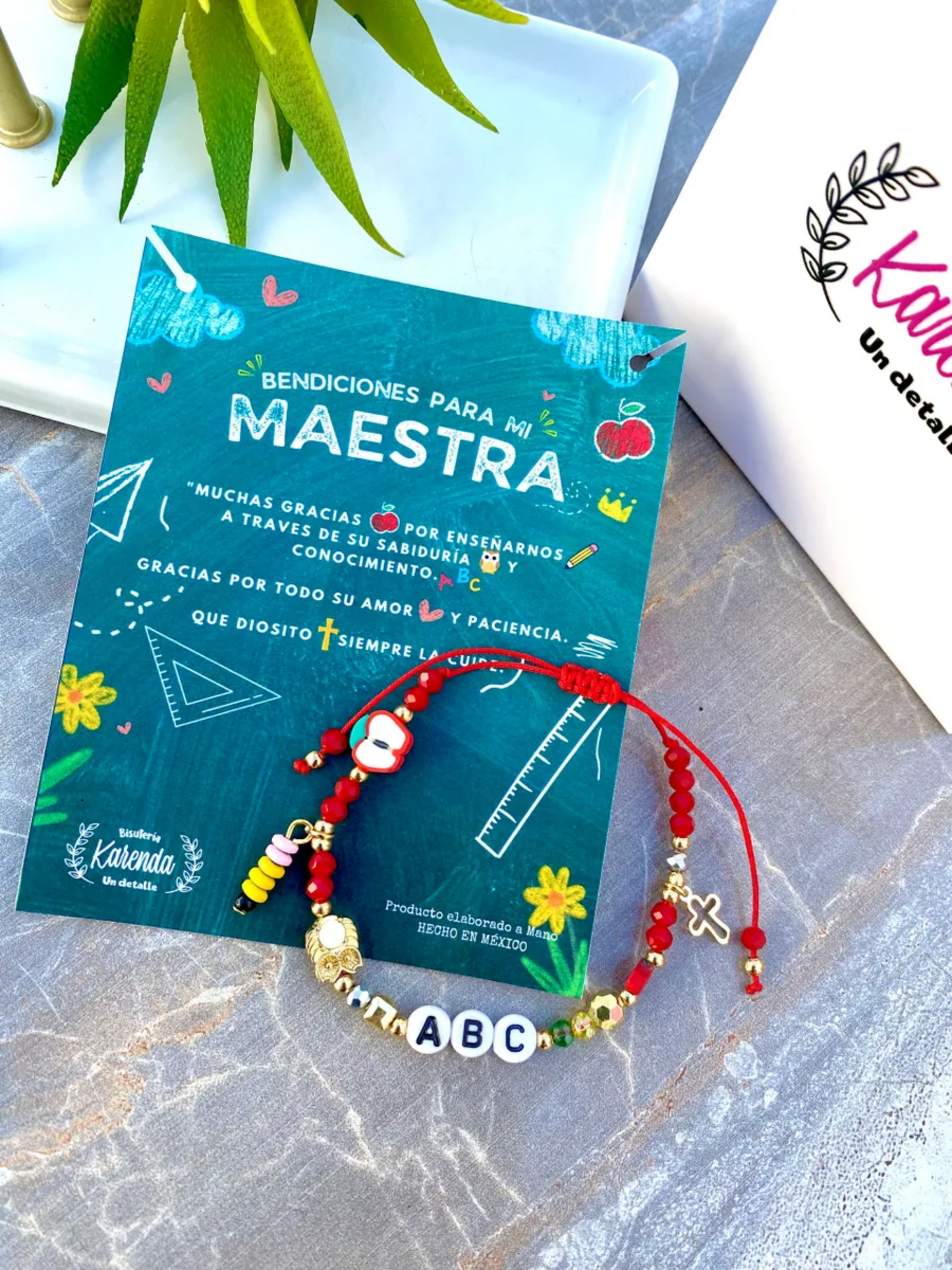 KD090743- Pulsera Bendiciones para mi Maestra