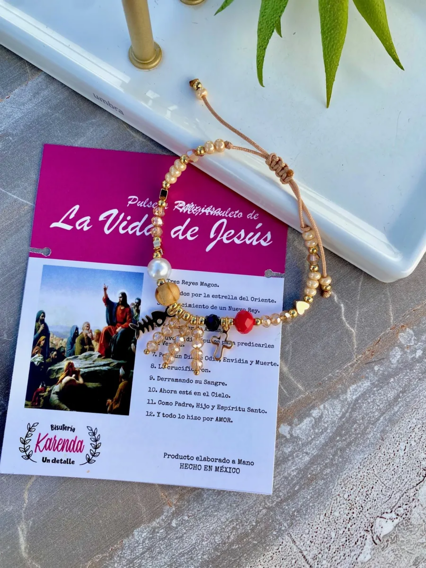 KD090153- Pulsera La Vida de Jesús