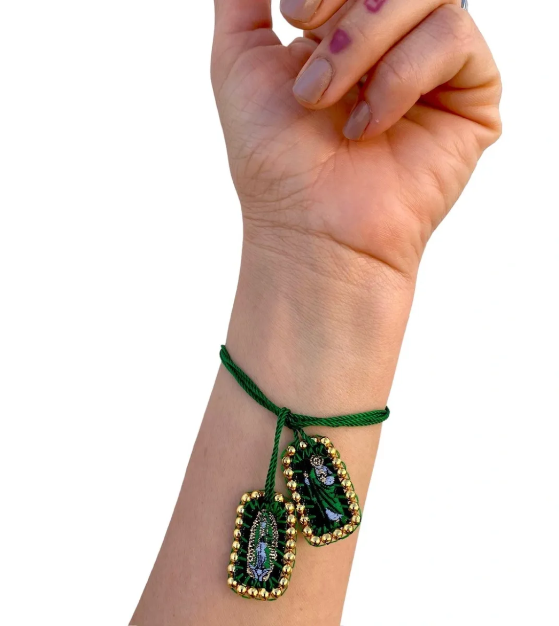 KD230039- Escapulario Mini de San Judas Tadeo con Detalles de Chapa