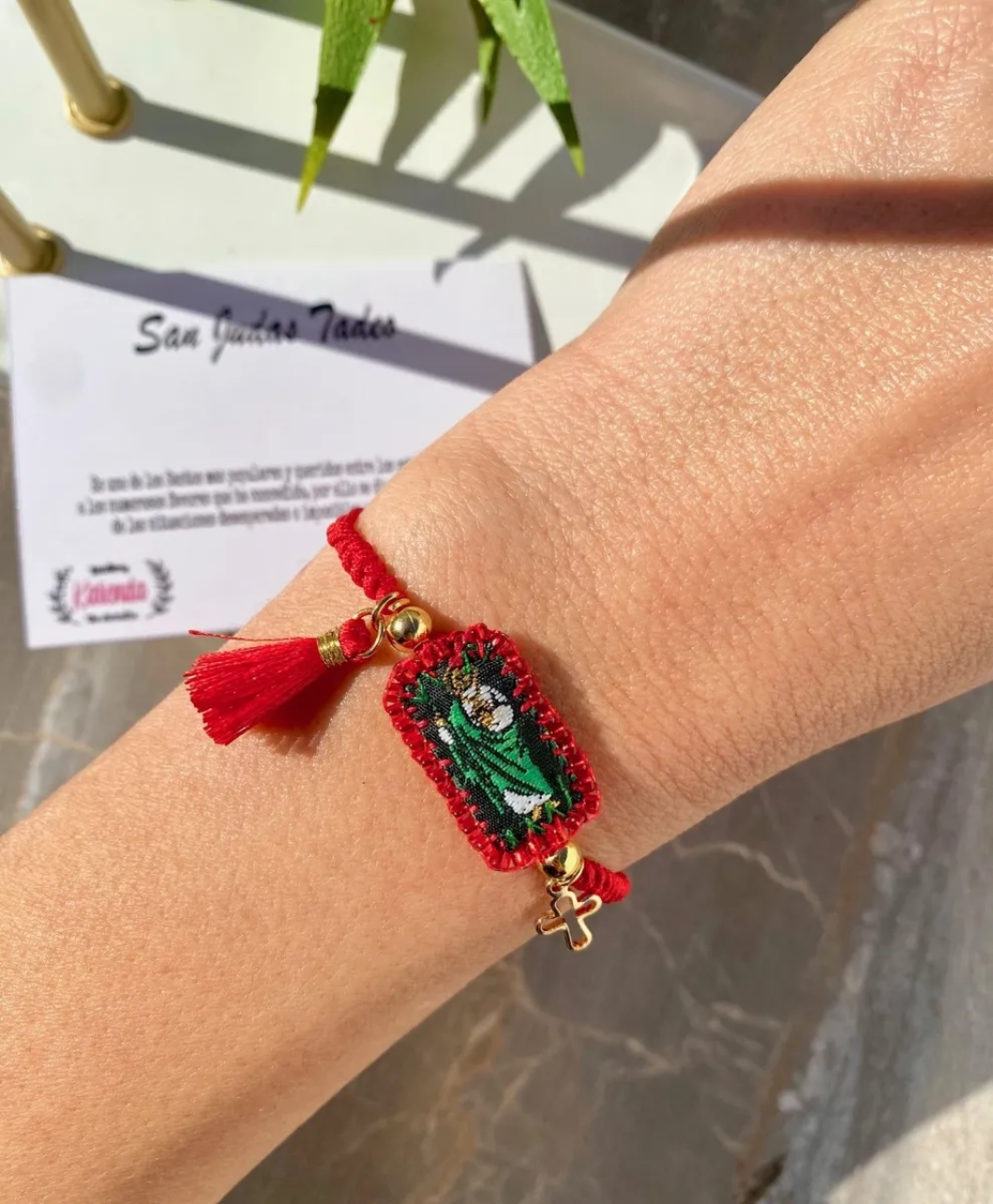 KD090573- Pulsera Escapulario Mini de San Judas Tadeo
