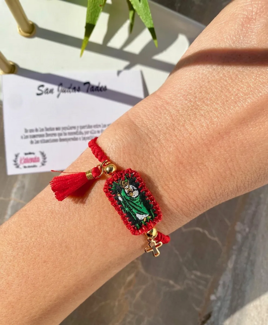 KD090573- Pulsera Escapulario Mini de San Judas Tadeo