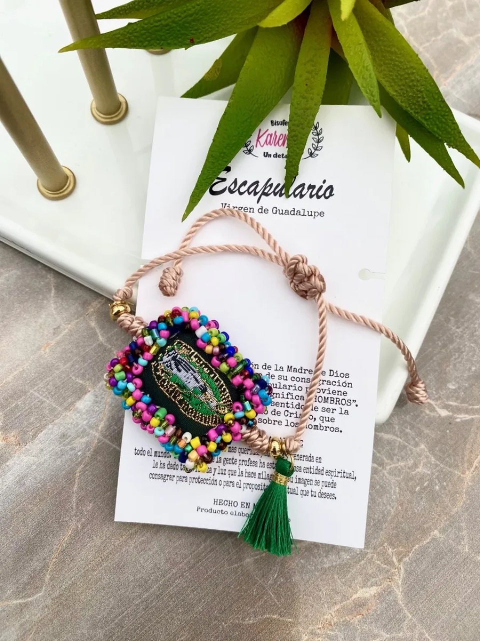 KD230006- Pulsera Escapulario de Virgen de Guadalupe