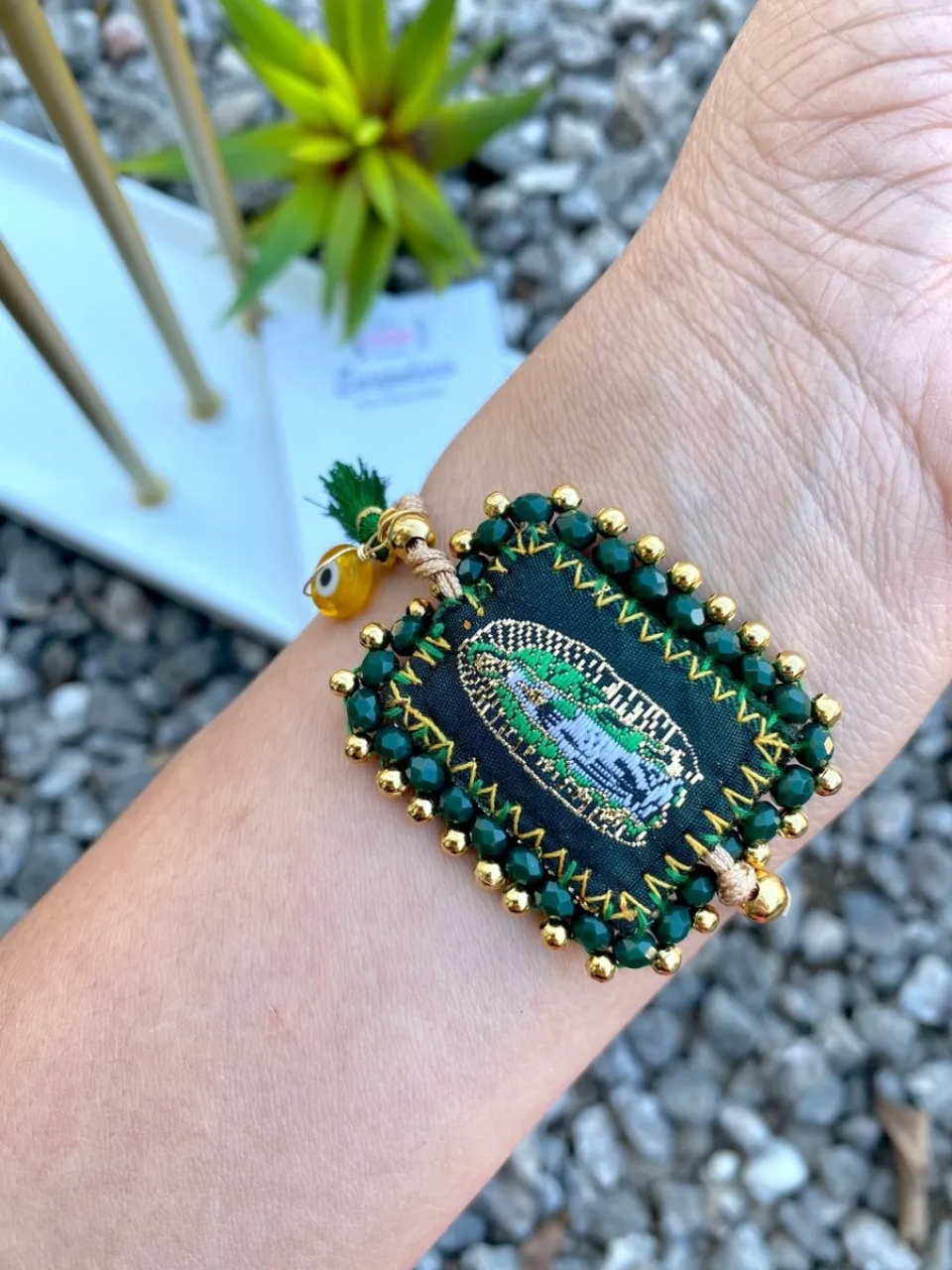 KD230016- Pulsera Escapulario de Imagen San Judas Tadeo doble Vista Virgen de Gpe.