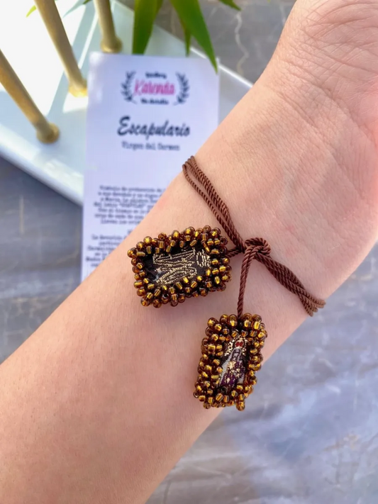 KD090382- Escapulario Mini de Virgen del Carmen