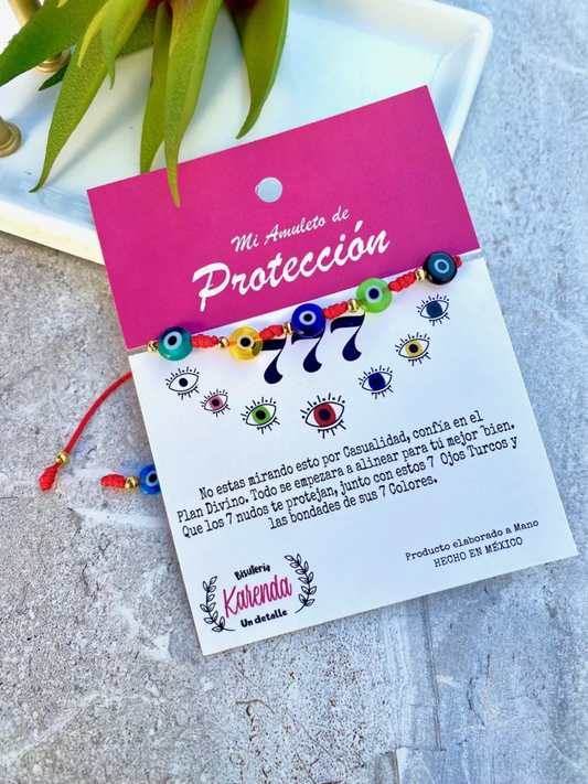 KD090415- Pulsera de Hilo 777