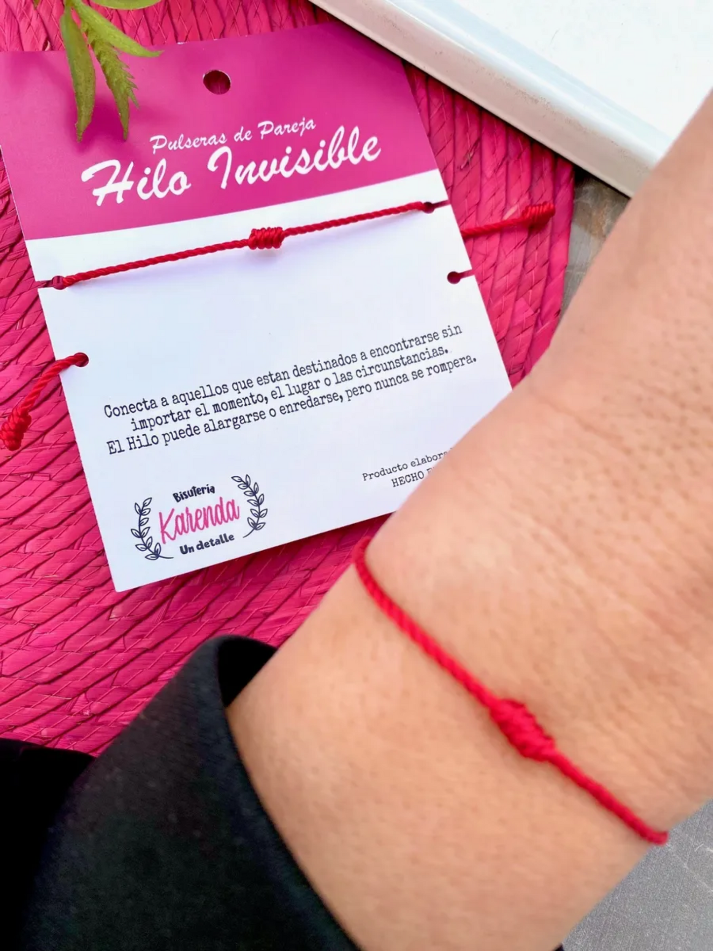 KD090062- Pulseras de Pareja Hilo Invisible